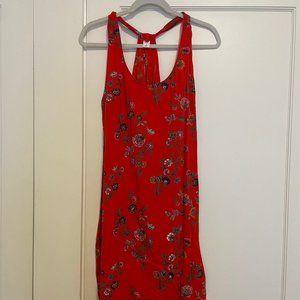 Old Navy - Red Floral Tank Dress